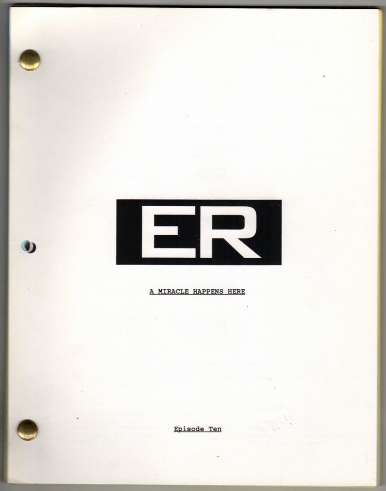 *ER - A MIRACLE HAPPENS HERE (1995) Revised First Draft Script DTD 10/29/95