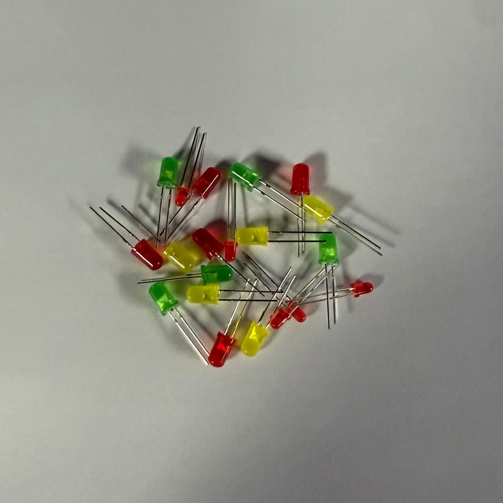 4 Pack 20 Pc 5mm/ 3mm Generic LED Pack Diffused Round