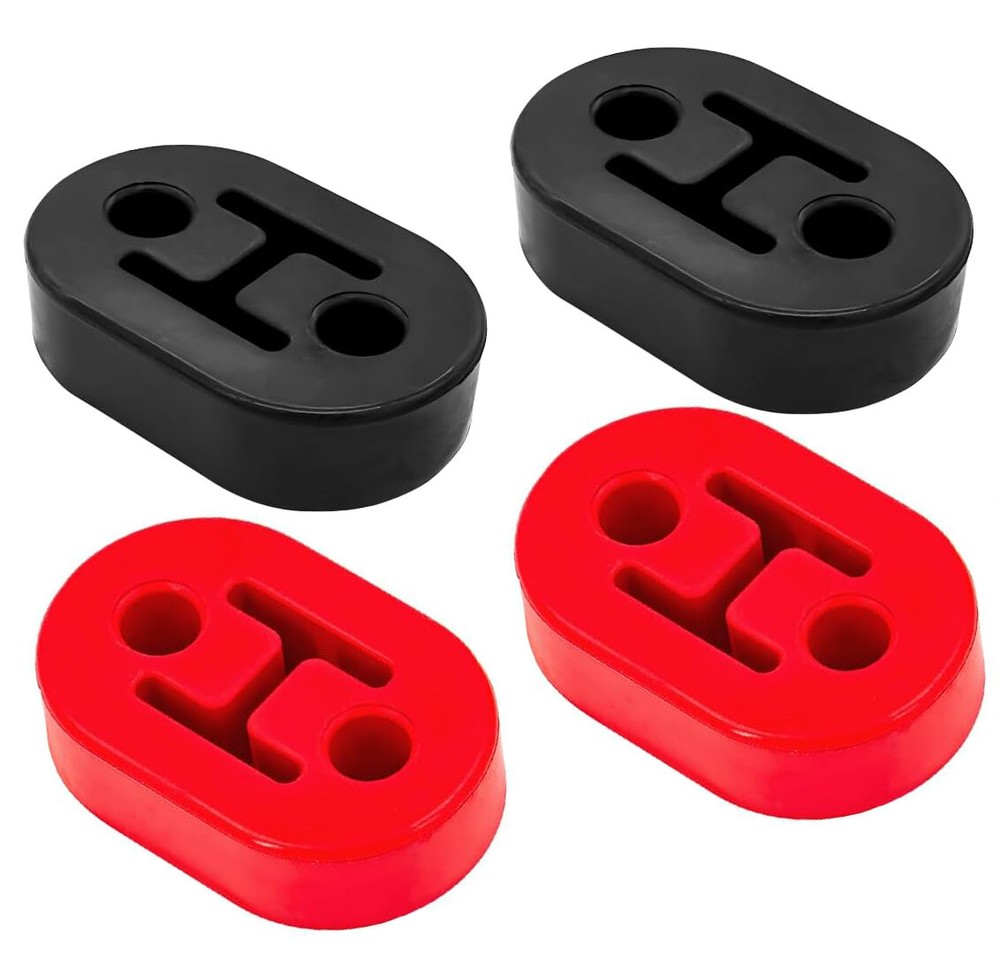 4pcs Heavy Duty Rubber Exhaust Tail Pipe Mount Bracket Hanger Bushing Insulator
