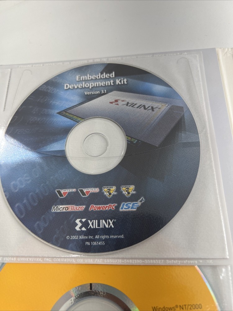 Rare Xilinx Embedded Development Kit V3.1 Software Program + Misc W Product ID