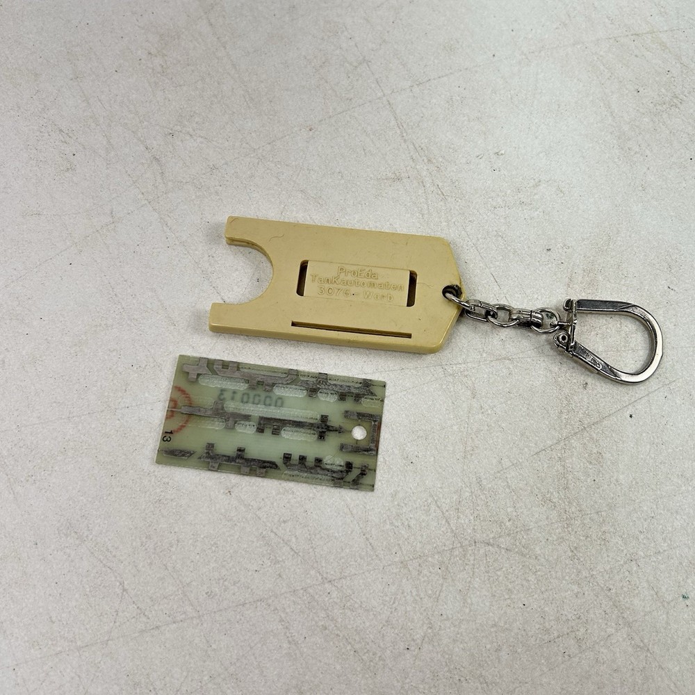 Vintage PCB key Electronic Access Key Keychain Building Office Computer Access 2