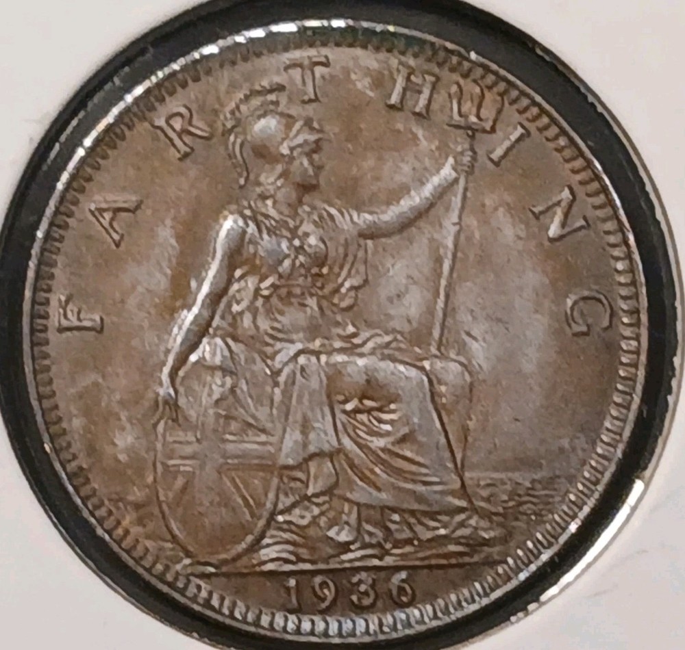 1936 Great Britain Farthing AU+