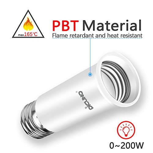 E6 Socket Extender, E6 Medium Screw Base, Light Socket Extender by.56 Inch 2