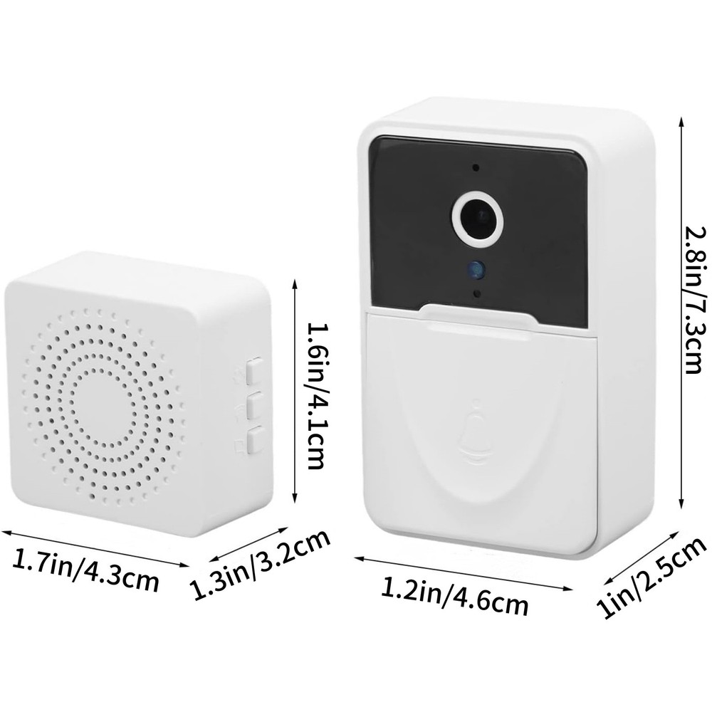 Wireless WiFi Video Doorbell Camera Two Way Audio Intercom Cloud Storage Set