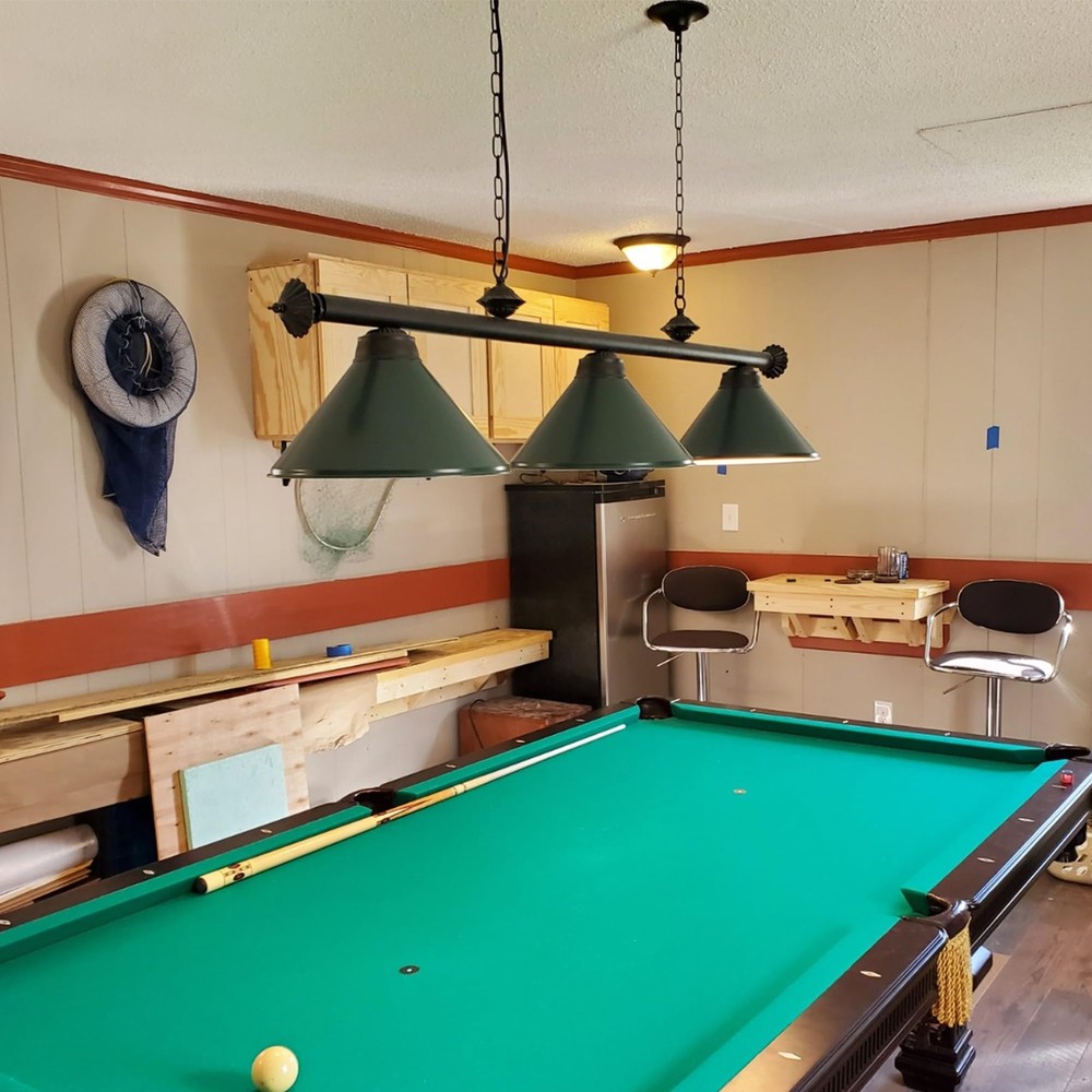 Pool Table Light, 59” Hanging Billiard Lights, Adjustable Kitchen Island Ligh...