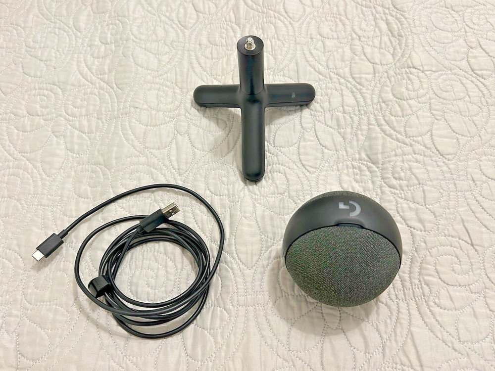 Logitech Yeti Orb USB Condenser Microphone w/ Stand & USB-C Cable Working Tested
