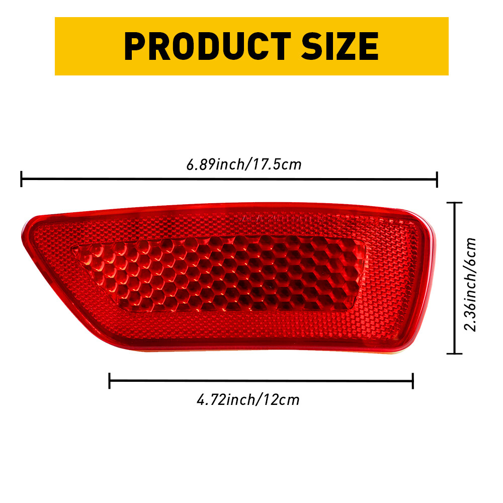 Rear Bumper Light Right Reflector Passenger For Side Jeep 2011-2017 Compass