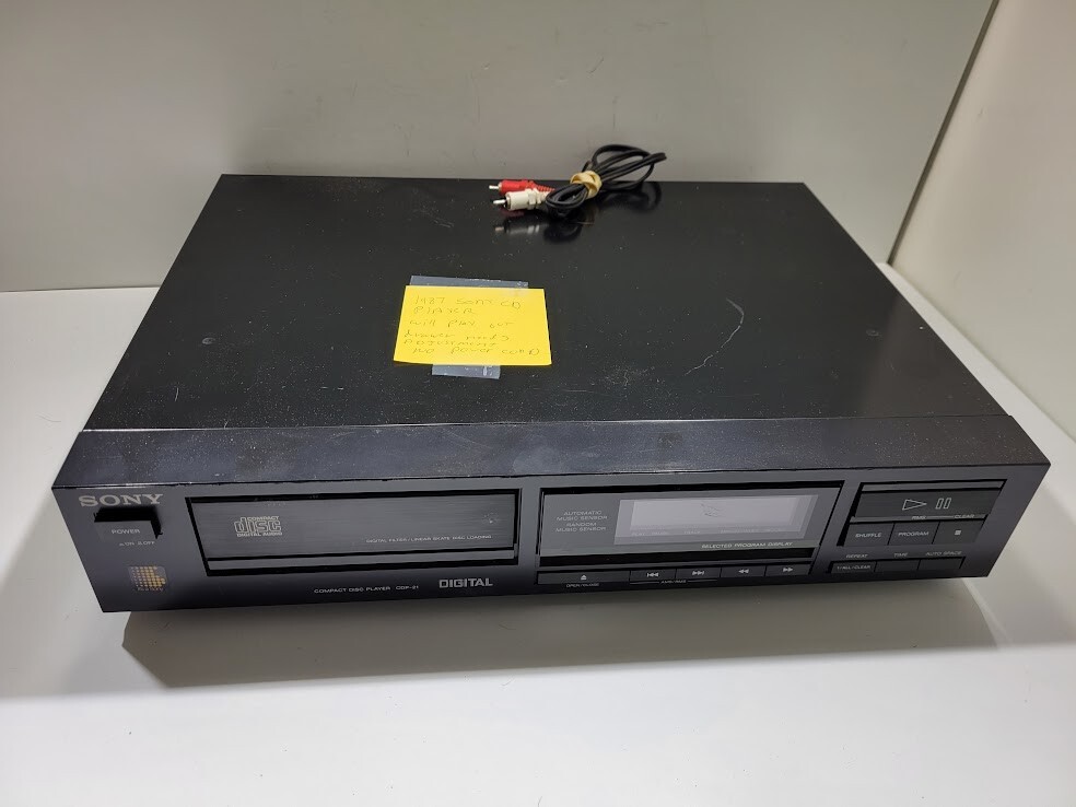 Sony CDP-21 CD Player Compact Disc Player Digital SEE DESCRIPTION