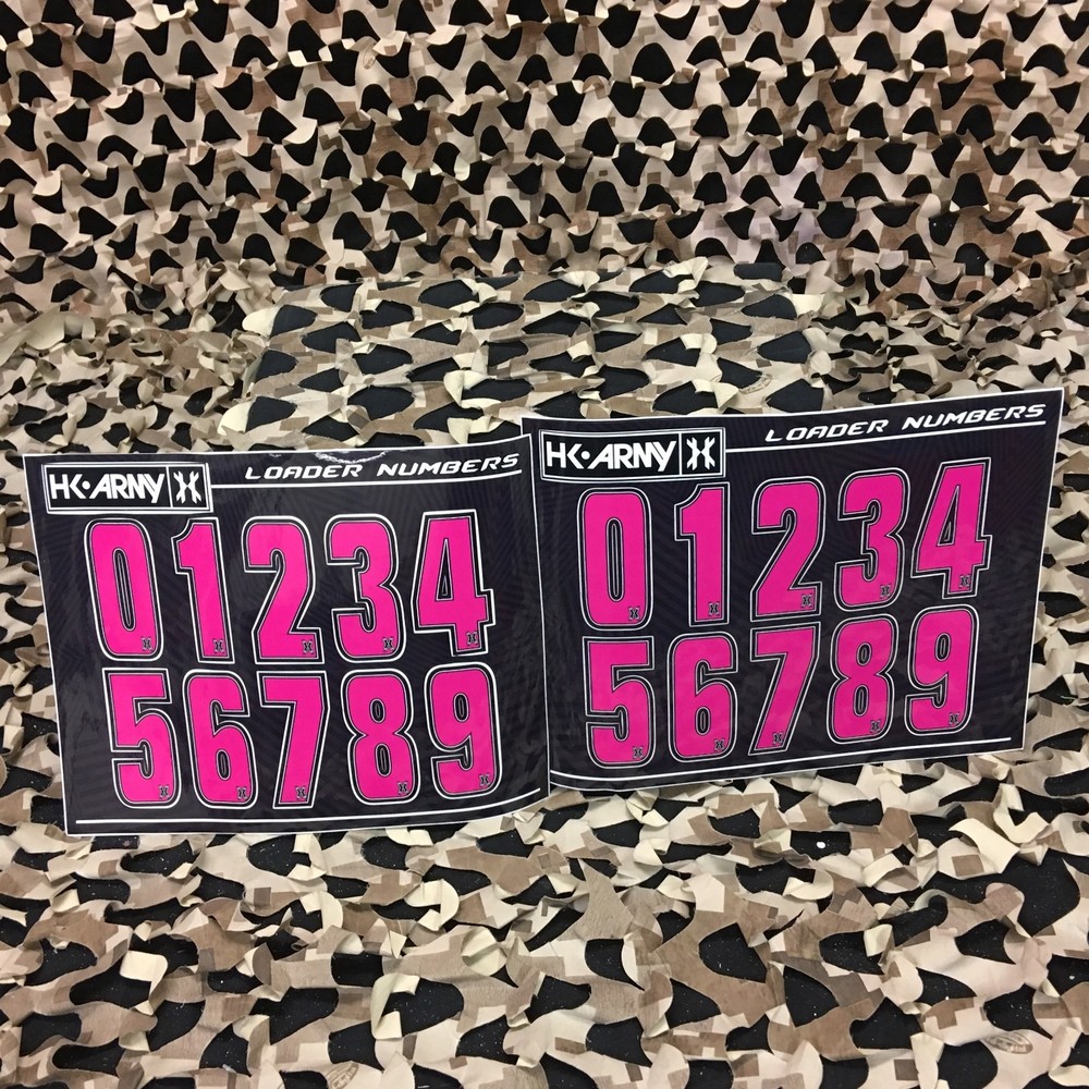 NEW HK Army Loader Numbers - Pink