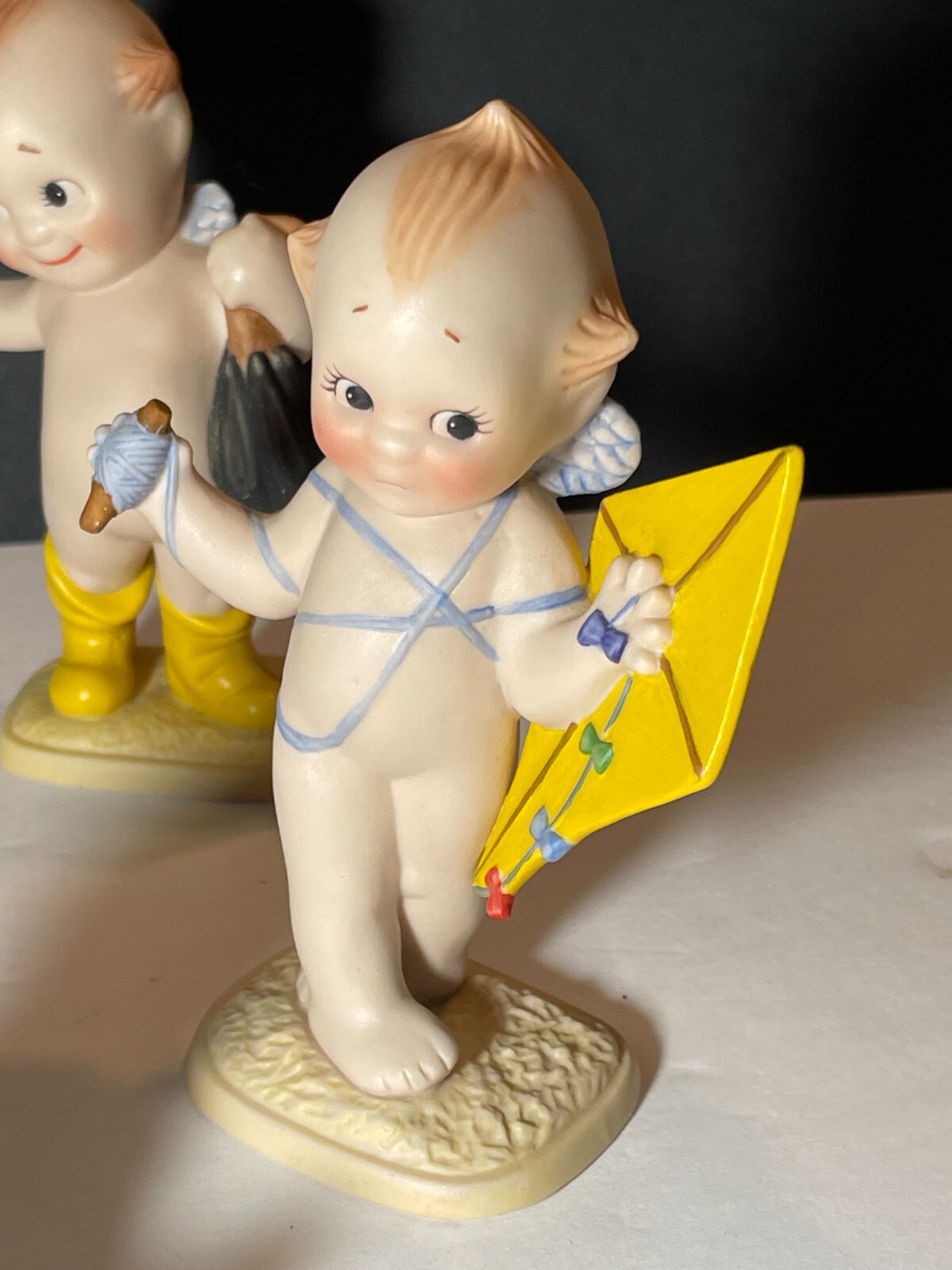 KEWPIE Baby Cupid Bisque Porcelain Figurine - 9 Figurines by Jesco, 1990 pre-own