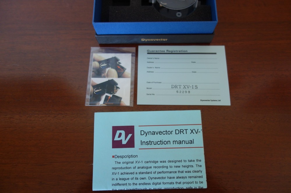 Mc cartridge Dynavector XV 1S