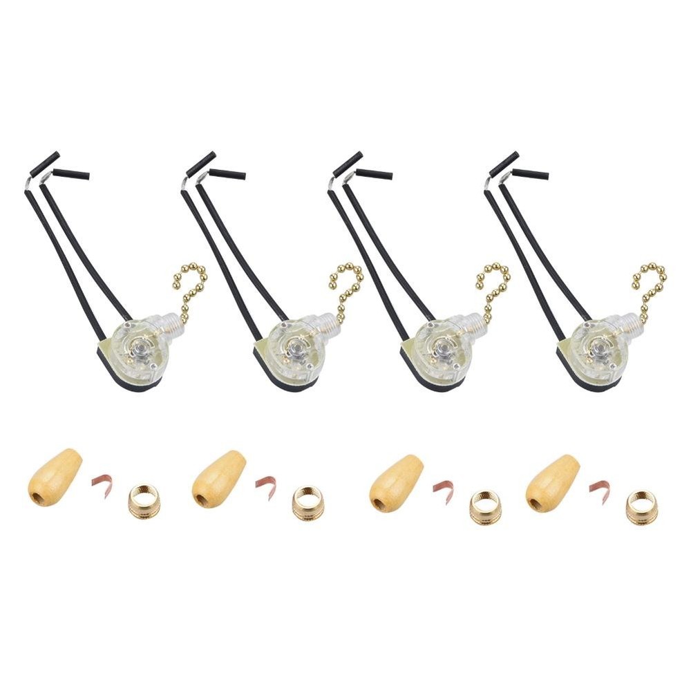 4Pcs Universal Ceiling Fan Light Wall light Replacement Pull Chain Switch aa