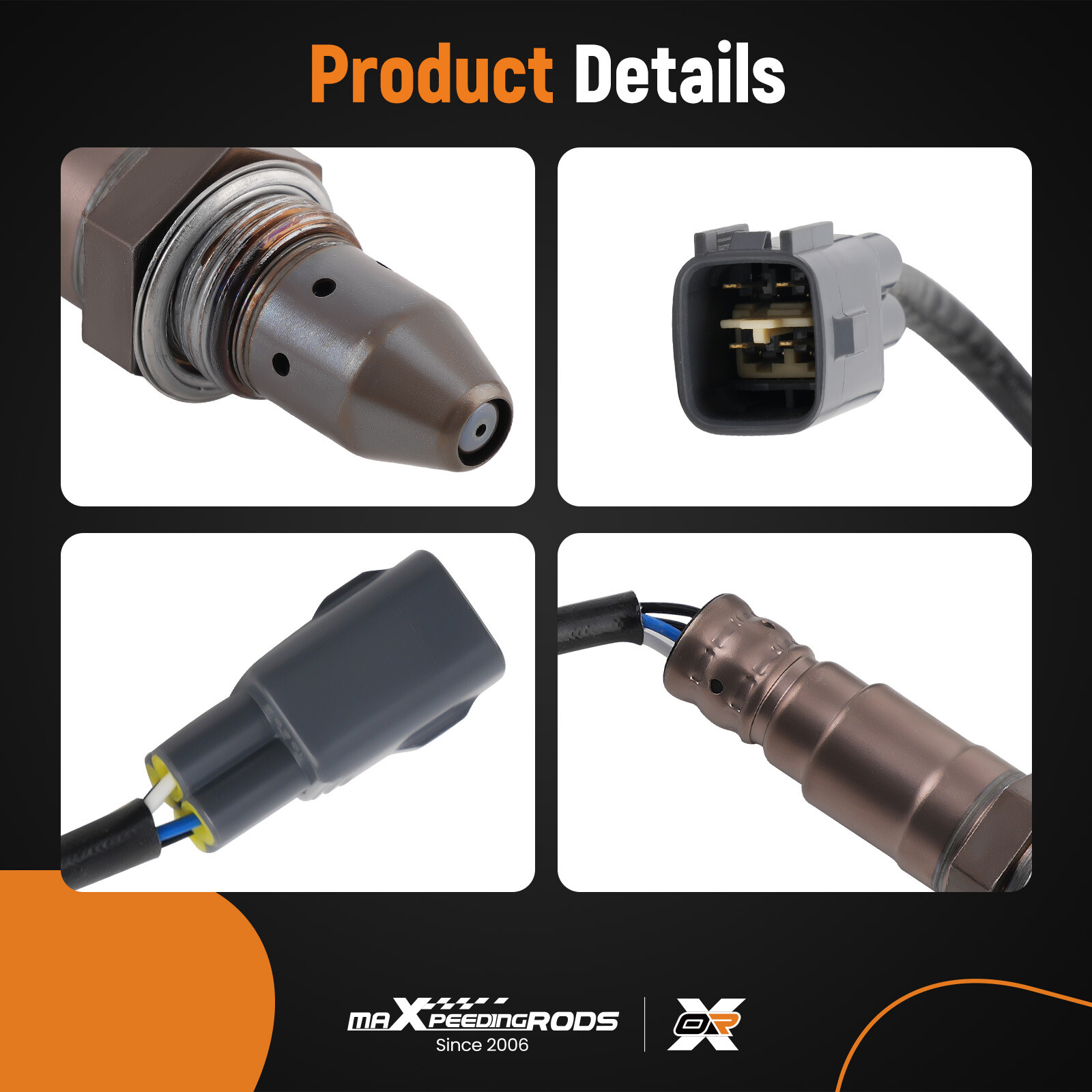 Upstream & Downstream O2 Oxygen Sensor For Nissan Sentra 2013-2018 L4 1.8L Black