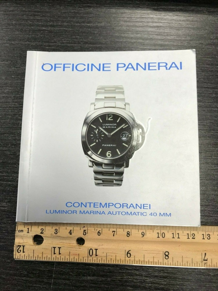 Officine Panerai Luminor Automatic Instruction Manual Booklet Only