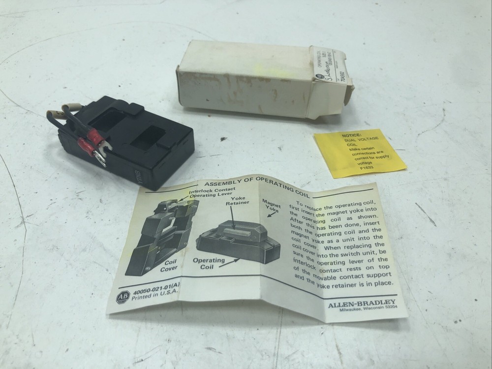 Allen-Bradley 70A562 Operating Coil