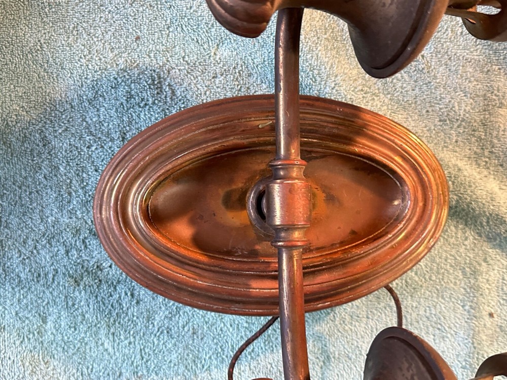 Solid Brass Wired Dual Light Fixture Wall Mount Sconces Victorian Style Vintage