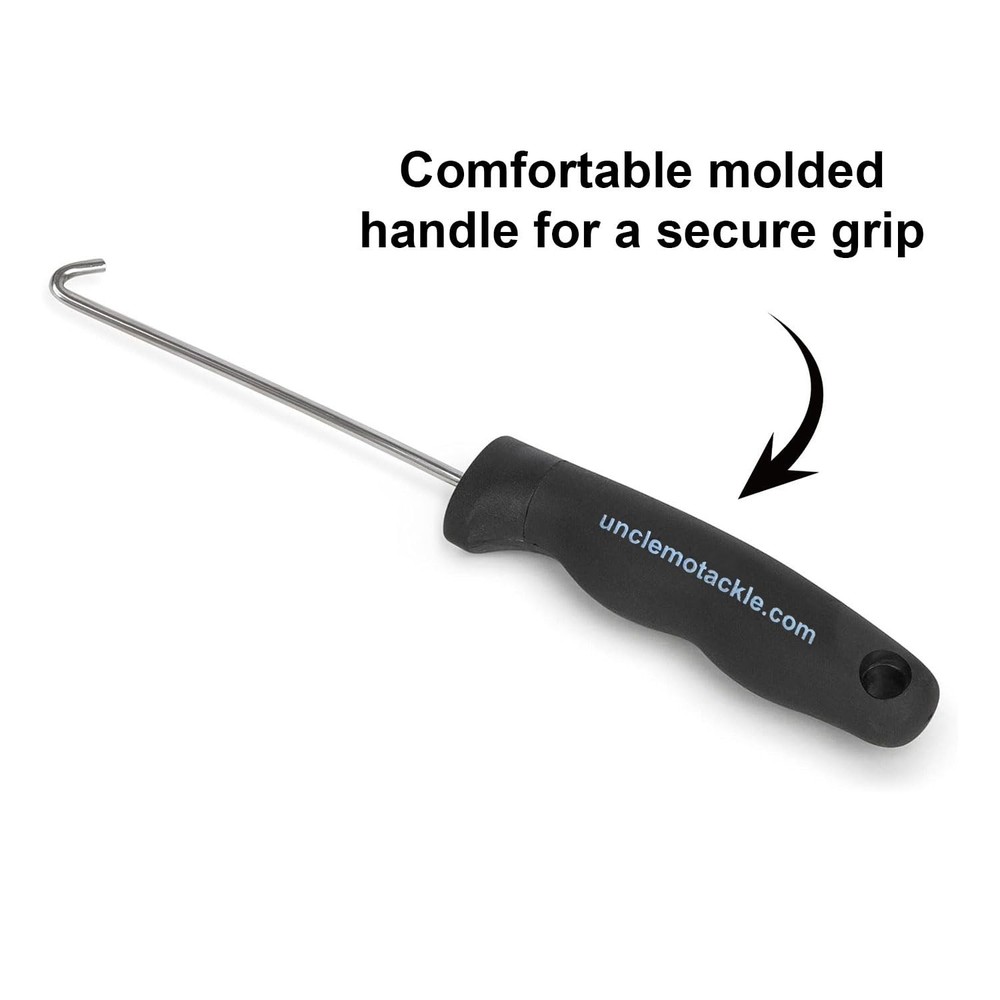 UMT - Durable Hookout, Fish De-Hooker, 10" Hook Remover 3 Pack, Silver/Black