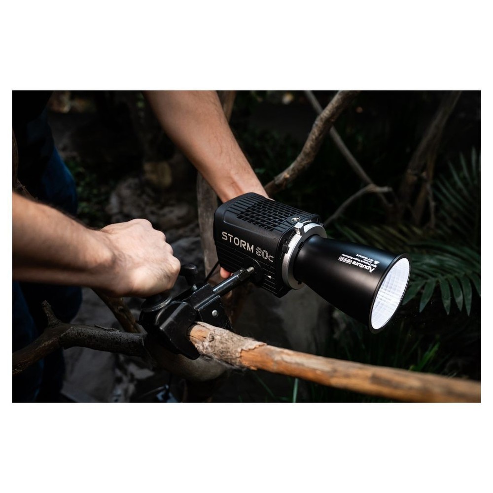 Aputure STORM 80c (Black) and Bowens Mount Adapter Bundle