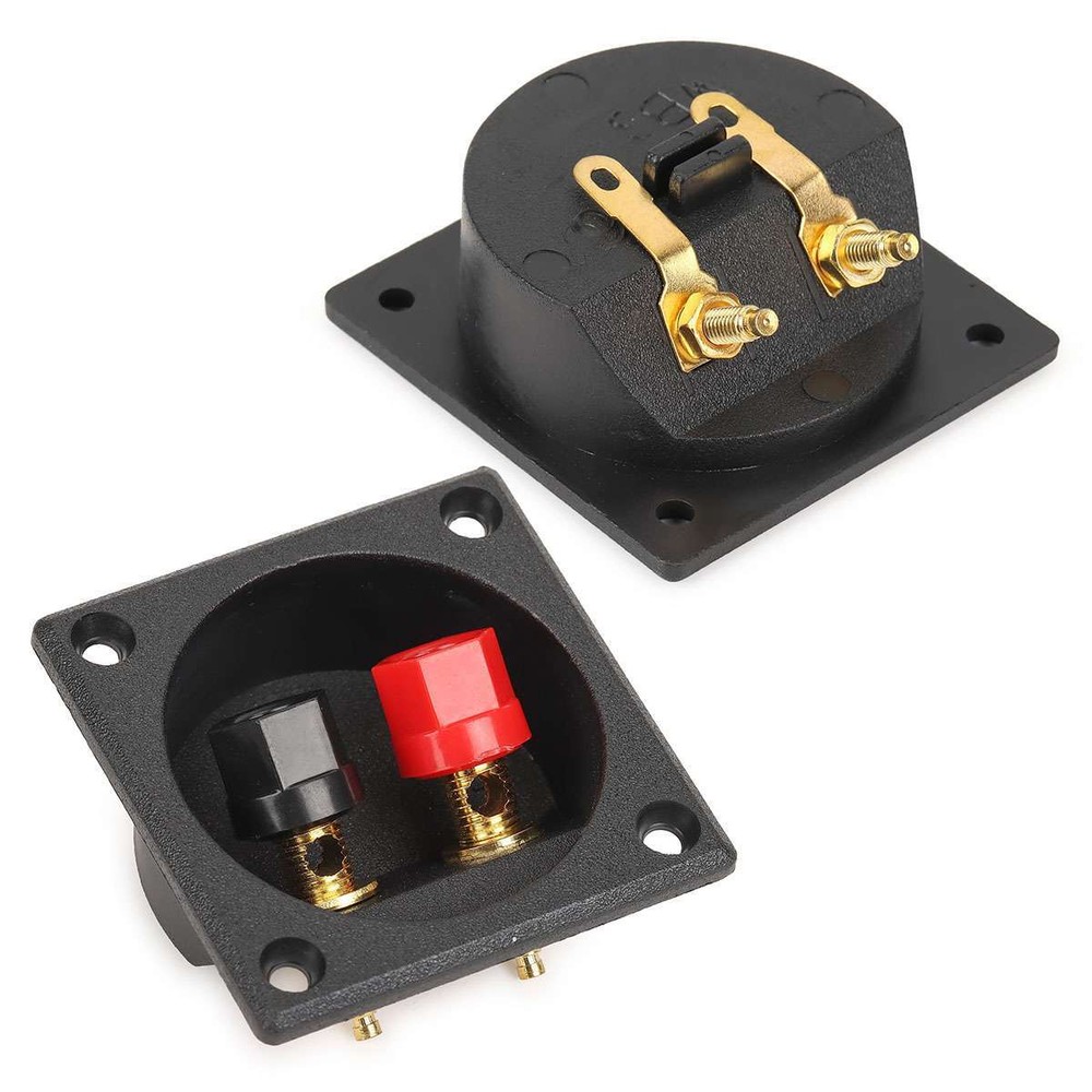 Subwoofer Square Speaker Box Sub Push Spring Terminal Clip Connector