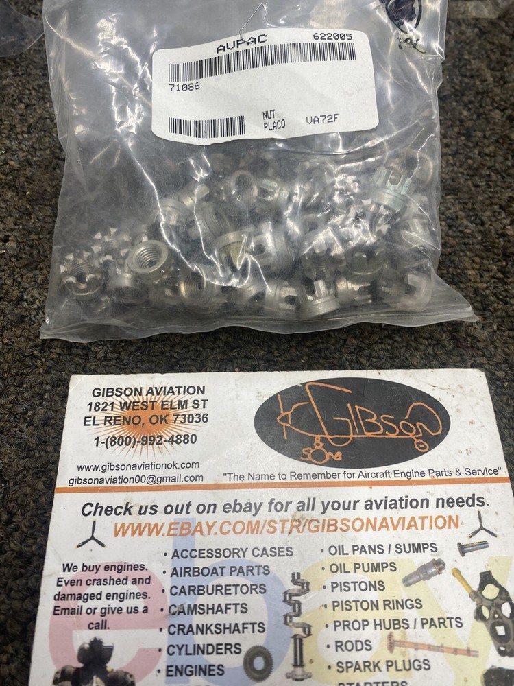 LYCOMING  71086 CONNECTING ROD NUTS