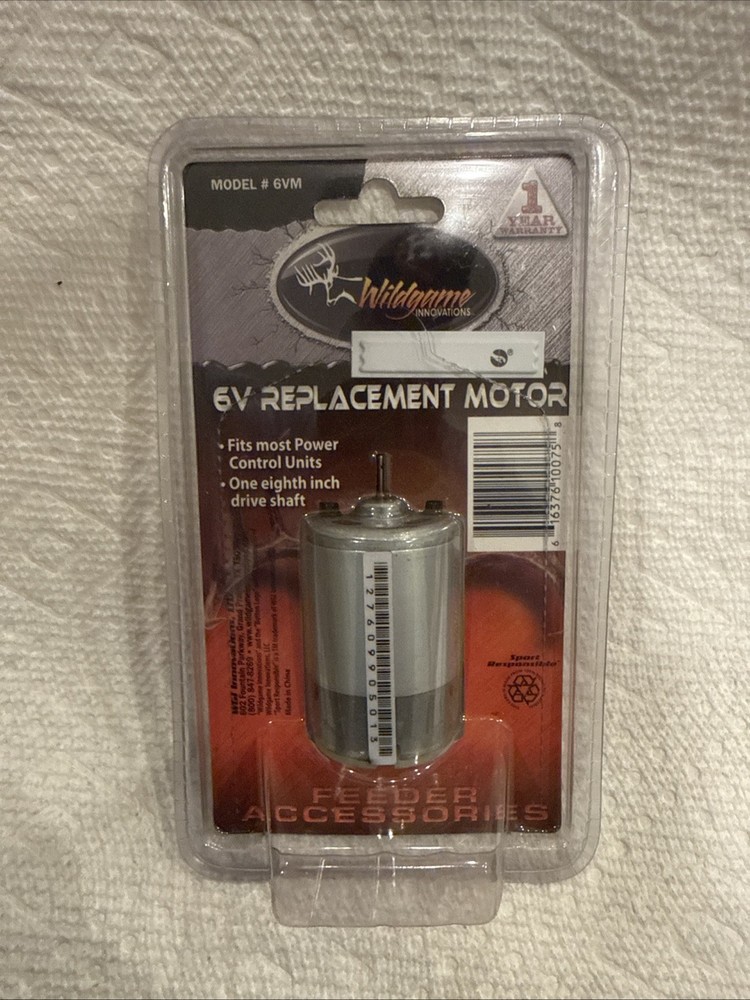 Wildgame 6V Game Feeder Motor - Optimizes Deer Feeding Performance Model 6VM