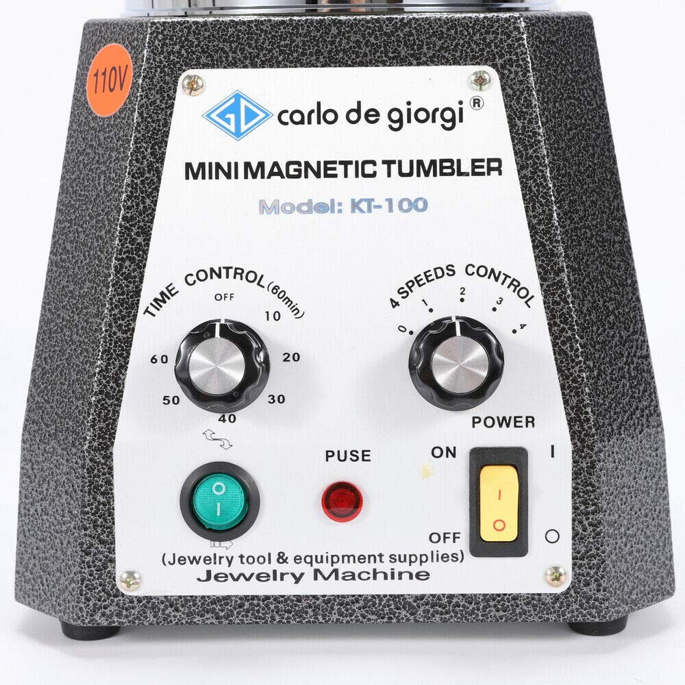 Jewelry Polisher Tumbler 3.93 Inch Mini Magnetic Grinding