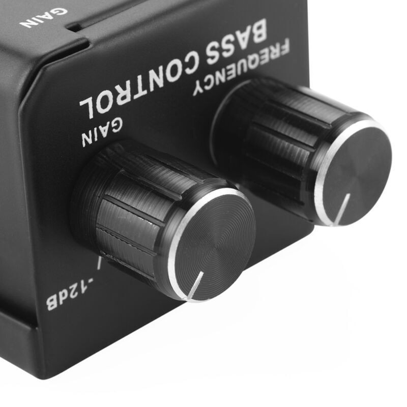 Car RCA Remote Level Amplifier Subwoofer Equalizer Crossover Bass Controller Kit