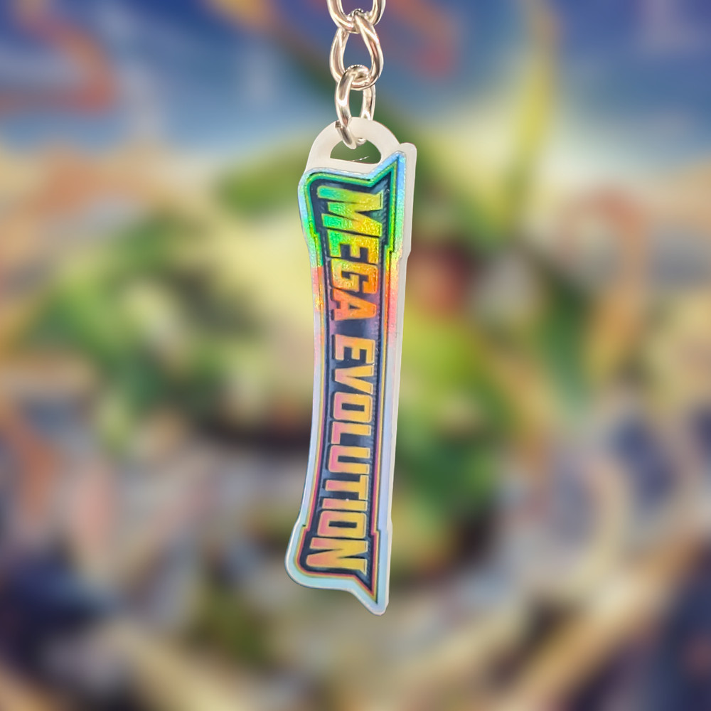 Pokemon Binder Tag Keychains - Mega Evolution Series Sets - You Choose