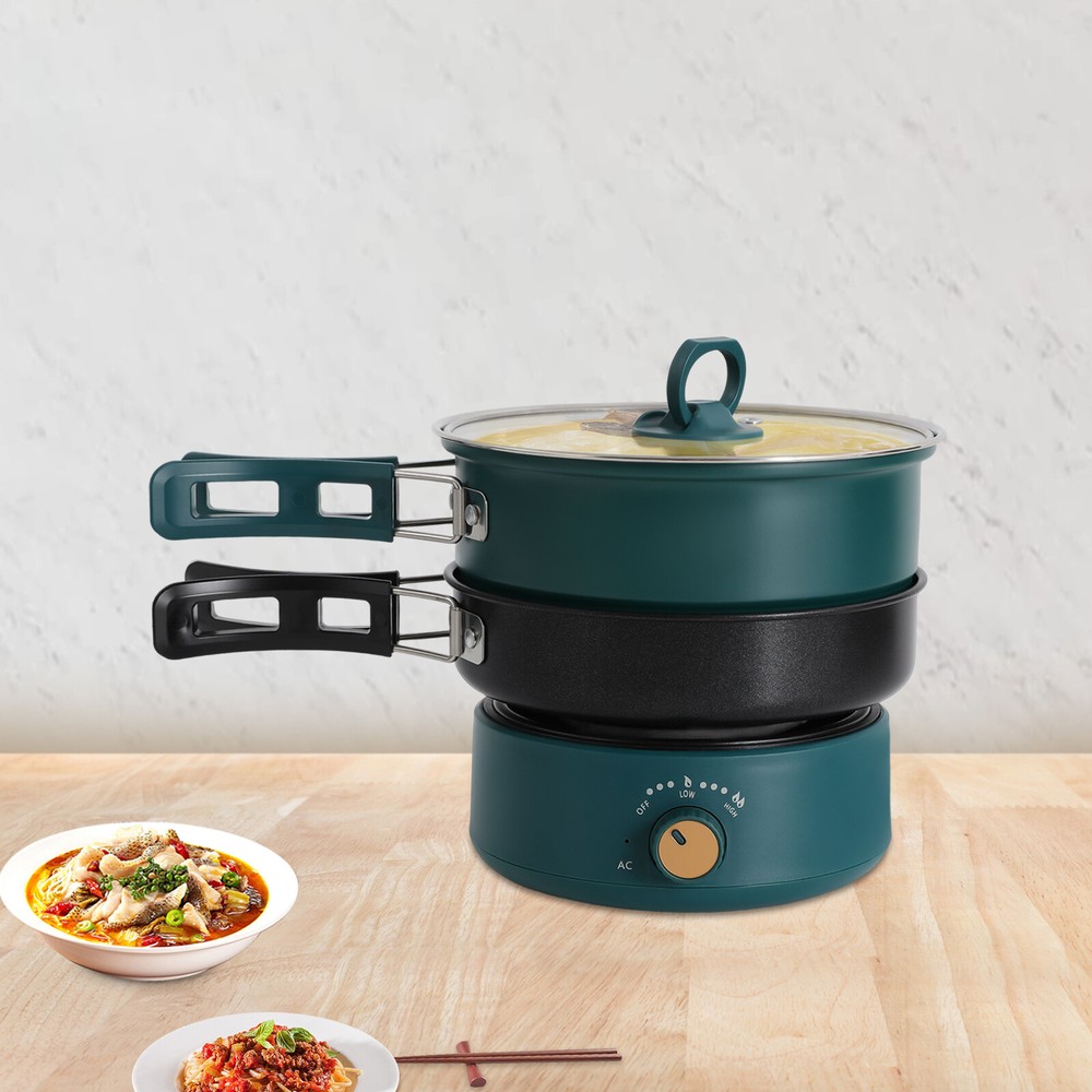 1.6L Multi-functional Split Electric Hot Pot Temperature Adjustable Nonstick Pan