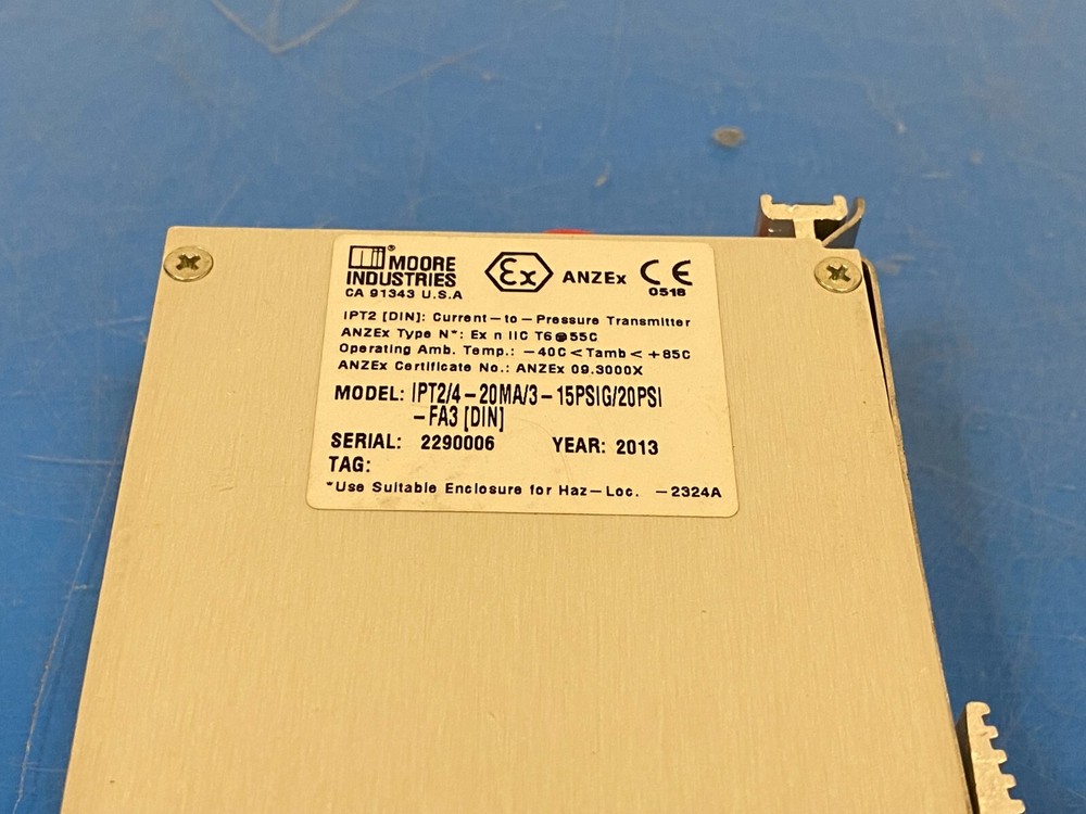 MOORE INDUSTRIES IPT2/4-20MA/3-15PSIG/20PSI
