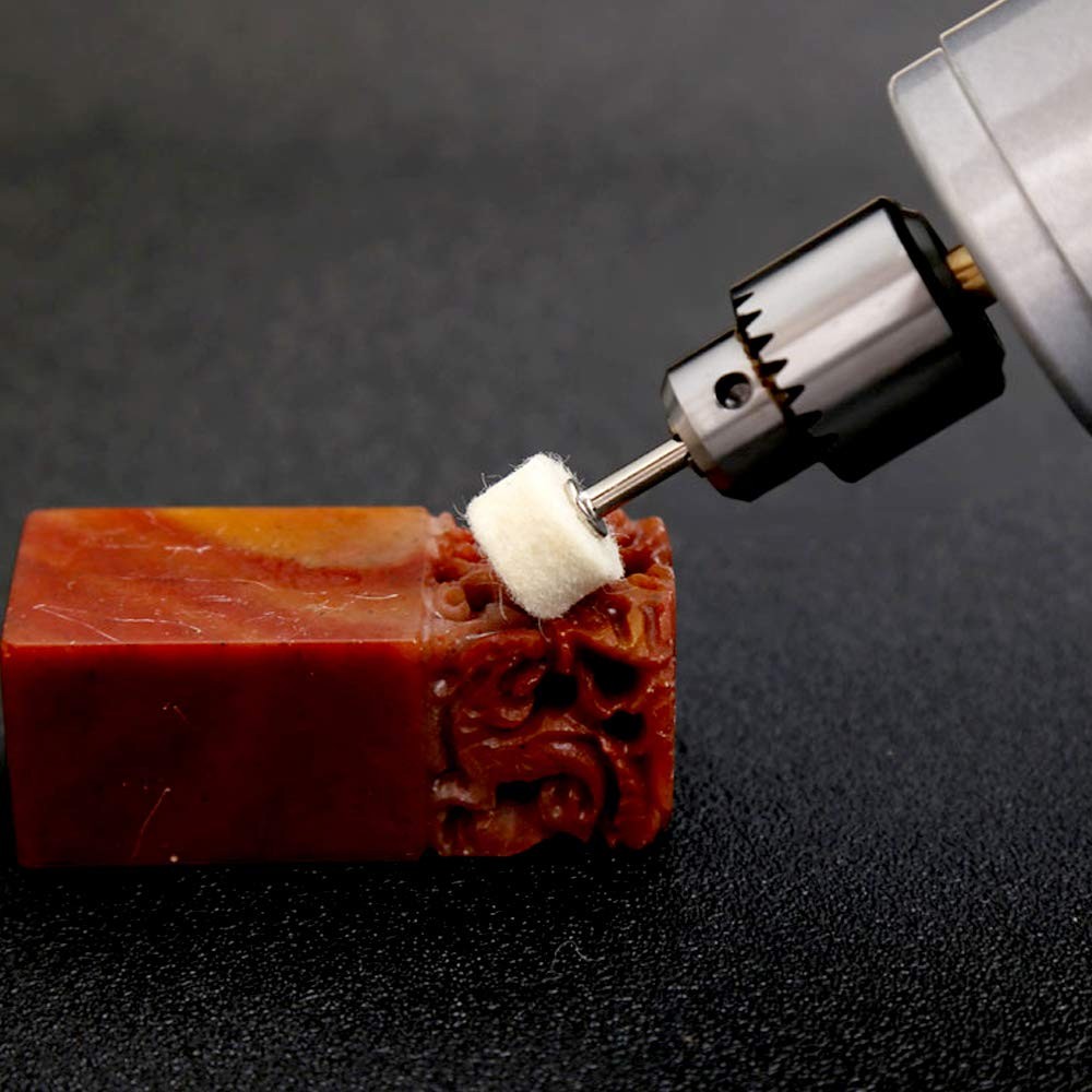 Oudtinx 100pcs Multifunctional Wool Felt Mandrel Mounted Grinding