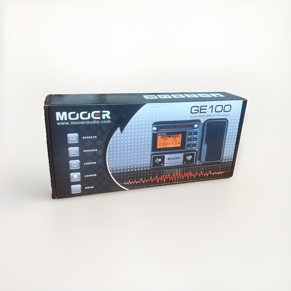 MOOER GE100 Digital Guitar Multi-Effects Processor Pedal Looper 66 Effects