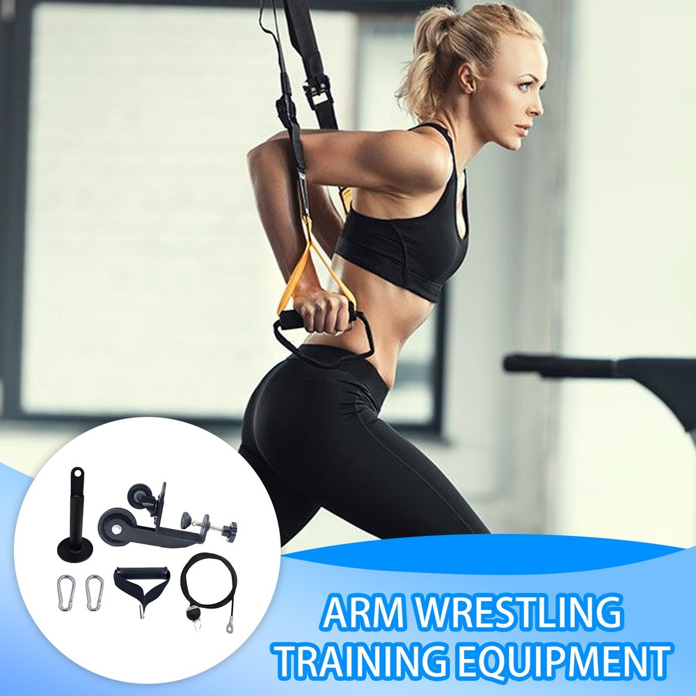 Arm Wrestling Training Equipment, Forearm Trainer Table Pulley Cable System