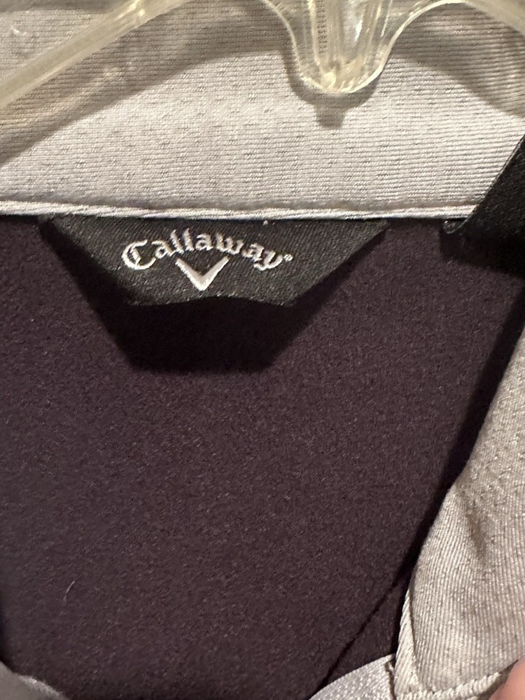 Callaway Pebble Beach Invitational 1/4 Zip Pullover Golf Jacket Medium M Gray