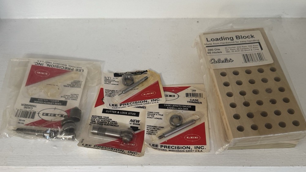 Lee Reloading dies, molds, and hand press