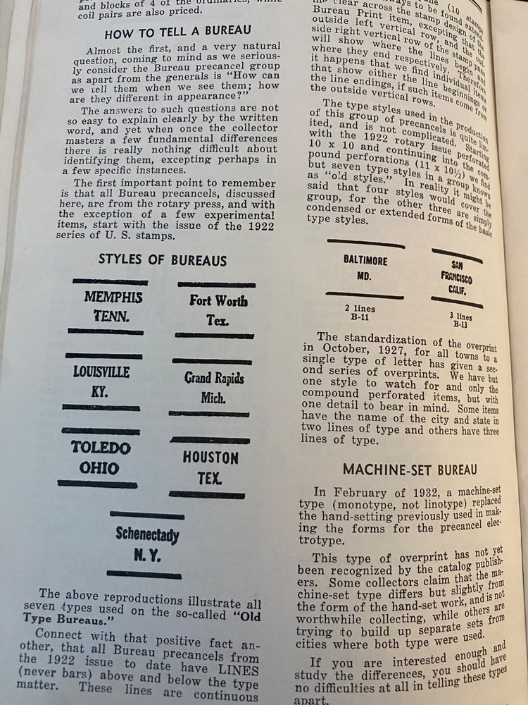 PRECANCELED STAMPS by Adolf Gunesch 1935 & 1936 3rd & 4th Eds History & Types