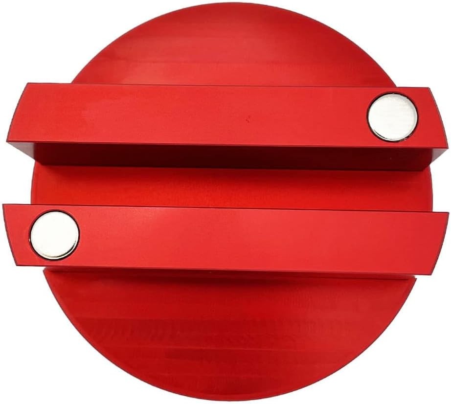 Jack Pad Slotted - Universal Magnetic, Frame Rail Protector 75mm-red