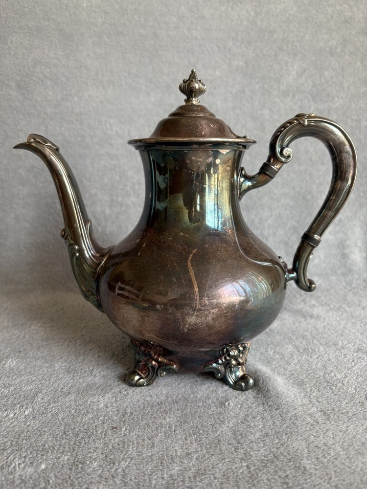 Vintage Reed & Barton 5600 Regent Silver Plated Creamer Server & Sugar Bowl Set