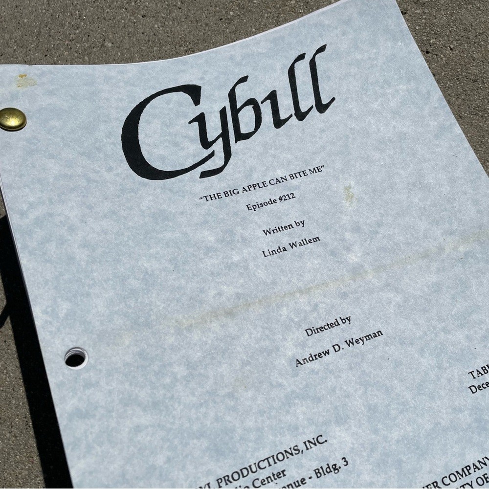 CYBILL 1995 TV Series SET Production Used Scripts Table Final Revised Drafts