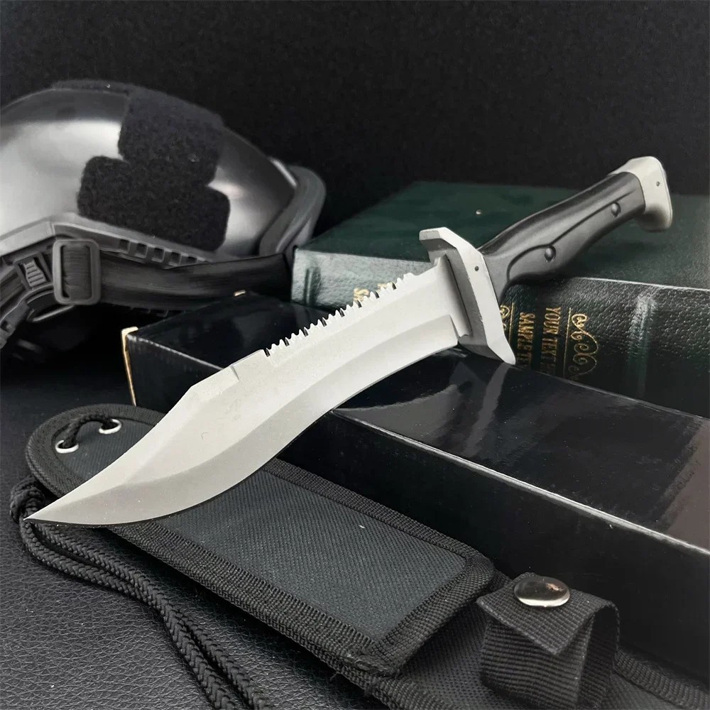 Bush Tactical Combat Survival Knife Fighting Bugout Emergency Fixed Blade Sharp