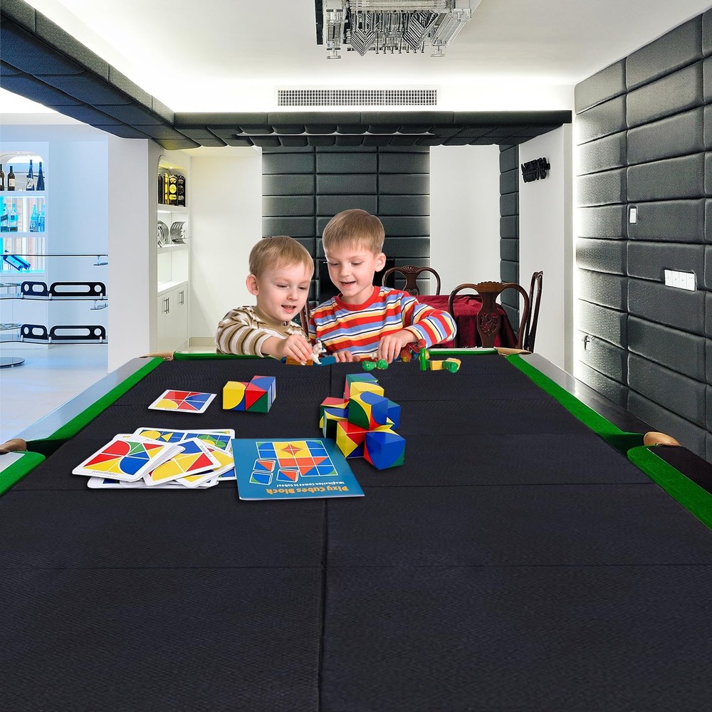 Pool Table Insert Mat for Protection Billiard to 8', black