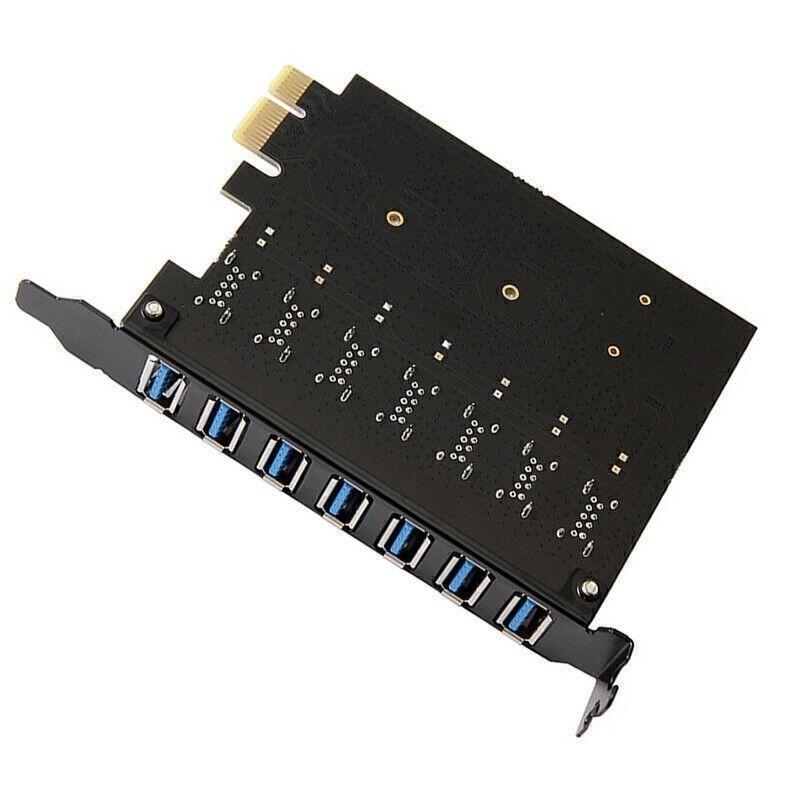 USB3.0 PCI-E Expansion Card Adapter 7 Ports Hub Adapter External Controller