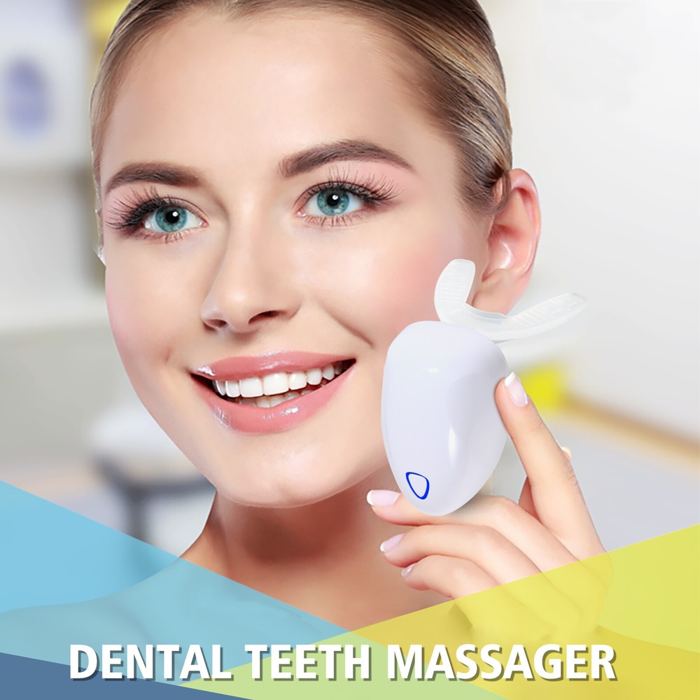 Dent Orthodontic Accelerator Teeth Massager Vibrator & 2 Brackets Tool Kit bw