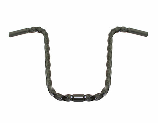 NEW! ALL SQUARE TWISTED HANDLEBAR 13 25.4MM BLACK.