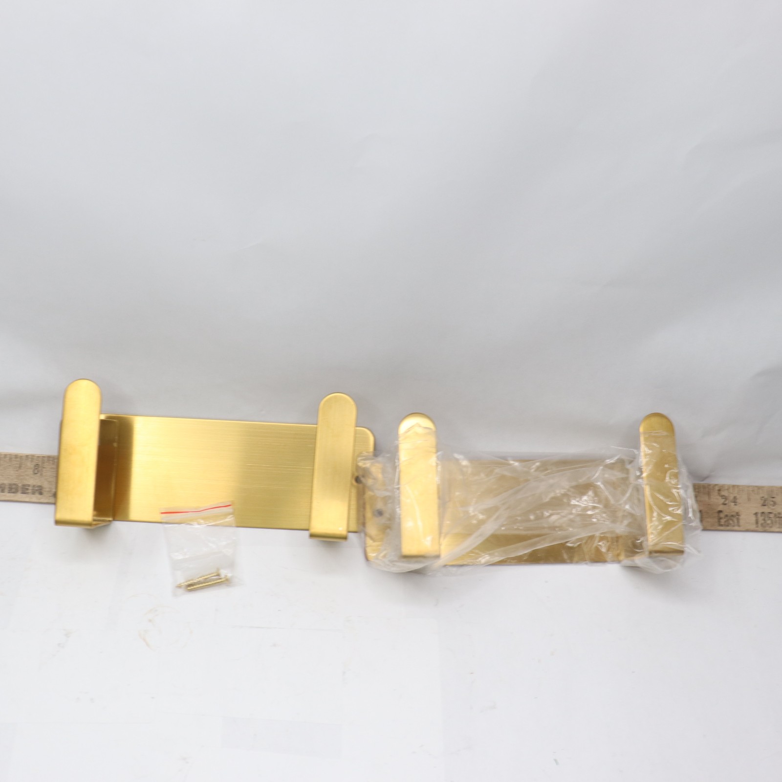 (2-Pk) Wall Mounted Pot Lid Rack Holder 304 Stainless Steel 7" x 2-1/4"