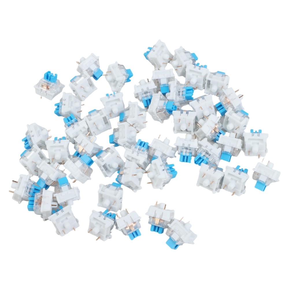 50 Pieces 3 Pin Tactile Keyboard Switch Replacement Compatible with Style