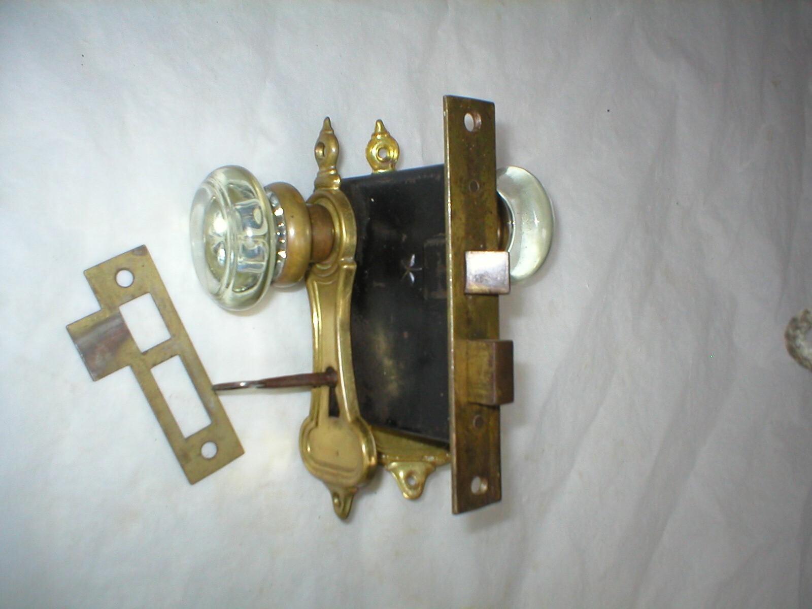 Antique Art Deco Era Door Hardware Set