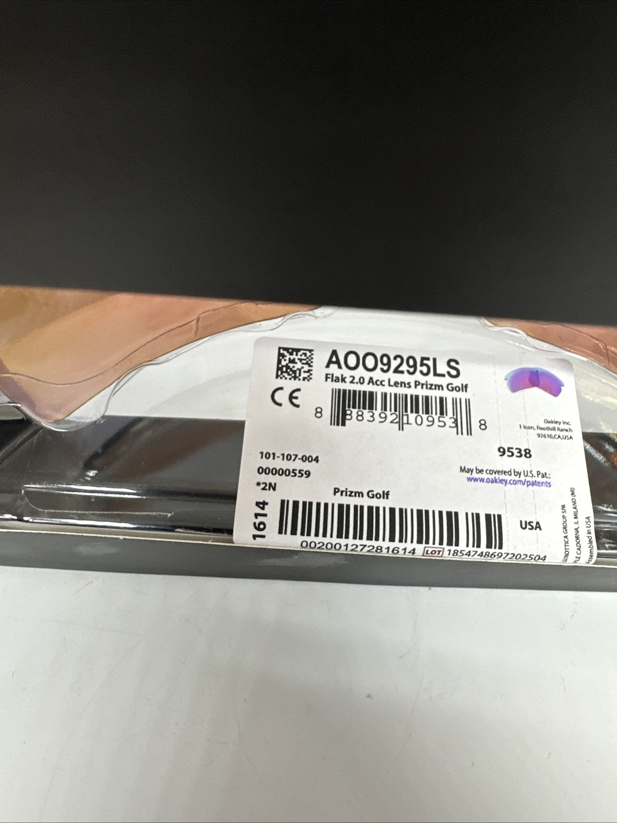 Authentic Oakley Flak 2.0 Prizm GOLF Non- Polarized Replacement Lenses 9295LS 05
