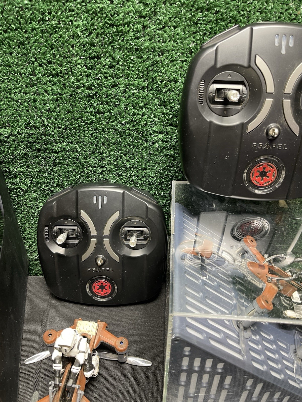 Star Wars Propel Lot Of 2 74-Z Speeder Bike Drone. Free Shipping!