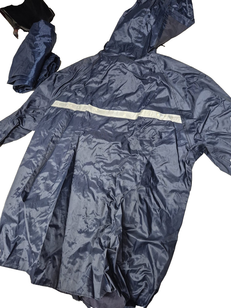 🌧️ Waterproof Rain Suit 3XL Blue Jacket + Pants Used